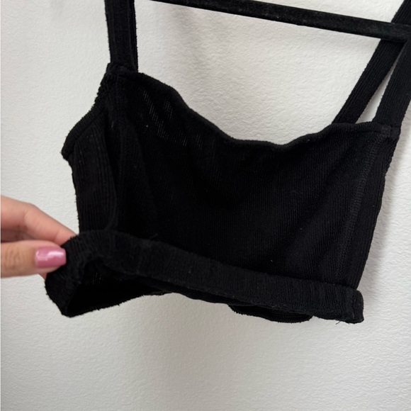 ZARA Ribbed Crop/Bralette Top - Picture 3 of 5